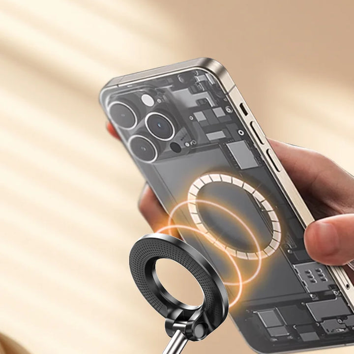 K007 Car Mount Electric Vacuum Magnetic Holder Foldable Strong Suction Stand For Cell Phone For iphone Live Streaming