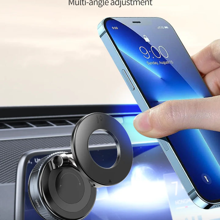 K007 Car Mount Electric Vacuum Magnetic Holder Foldable Strong Suction Stand For Cell Phone For iphone Live Streaming
