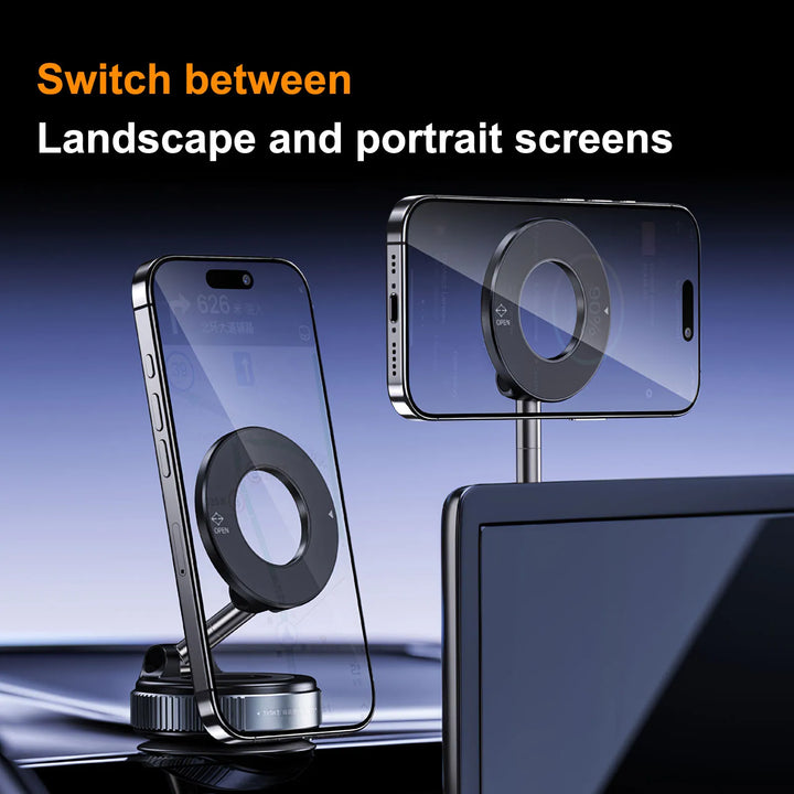 K007 Car Mount Electric Vacuum Magnetic Holder Foldable Strong Suction Stand For Cell Phone For iphone Live Streaming