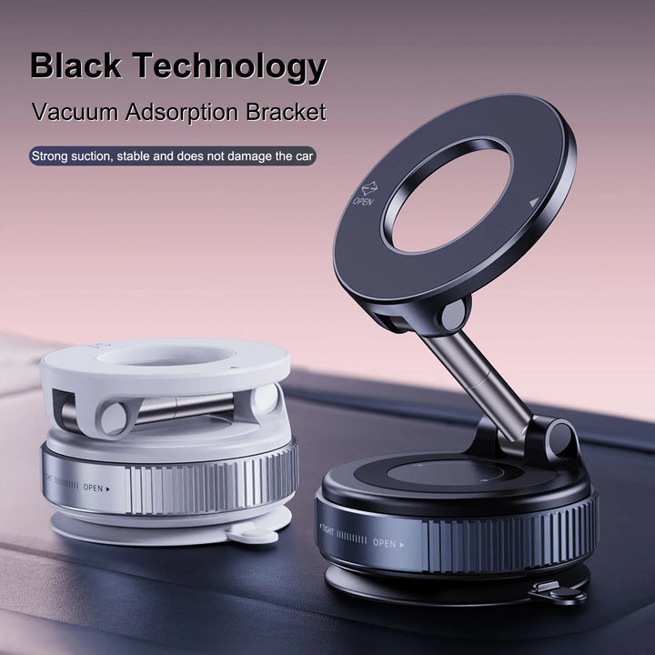K007 Car Mount Electric Vacuum Magnetic Holder Foldable Strong Suction Stand For Cell Phone For iphone Live Streaming
