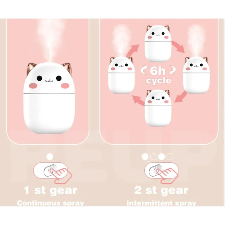 Cute Kitten Humidifier & Essential Oil Diffuser for Home